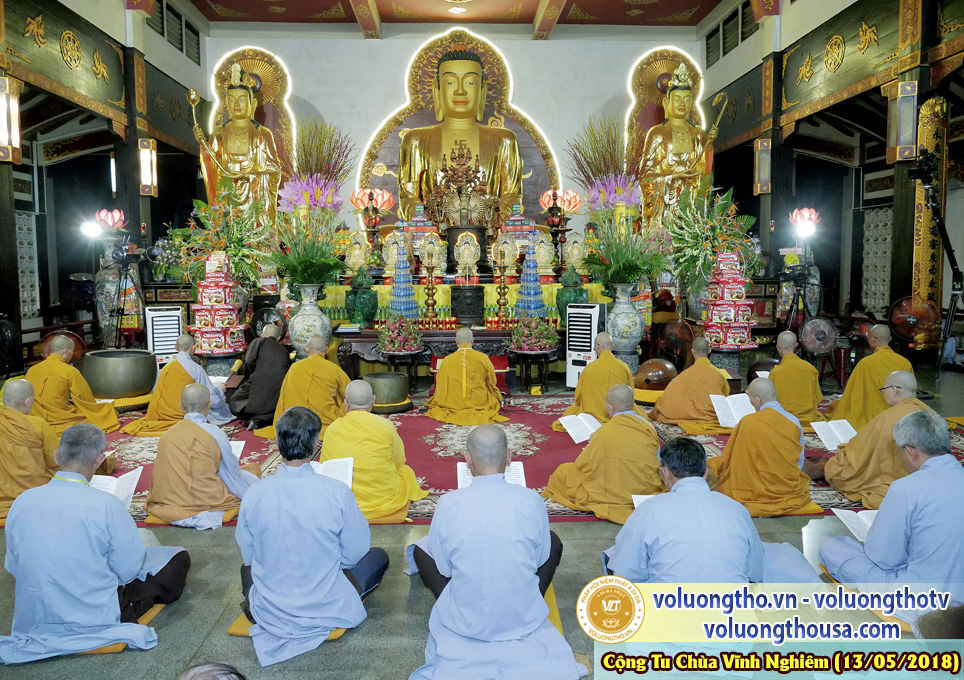 HÌNH ẢNH PHÁP HỘI NIỆM PHẬT A DI ĐÀ TẠI TỔ ĐÌNH VĨNH NGHIÊM NGÀY 13/5/2018
