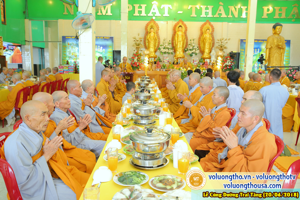 CÚNG DƯỜNG TRAI TĂNG TẠI Chùa Quan Thế Âm NGÀY 20/6/2018