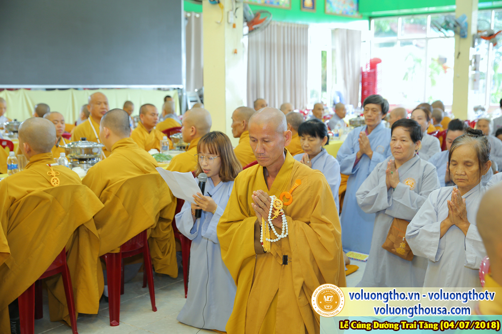 CÚNG DƯỜNG TRAI TĂNG TẠI Chùa Quan Thế Âm NGÀY 4/7/2018