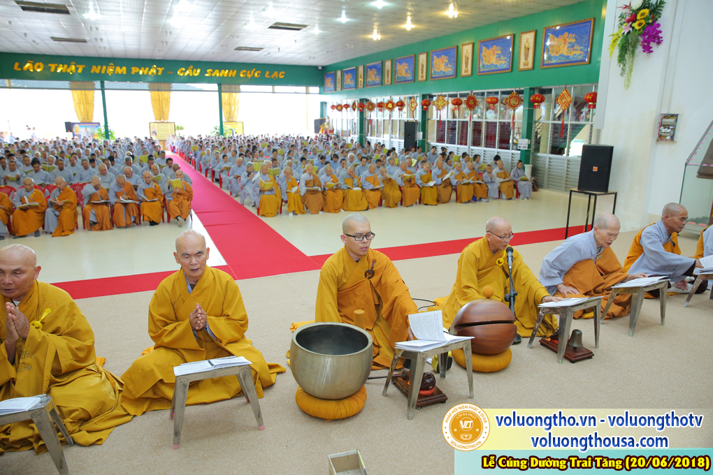 CÚNG DƯỜNG TRAI TĂNG TẠI Chùa Quan Thế Âm NGÀY 20/6/2018