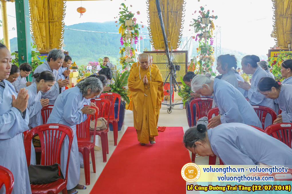 CÚNG DƯỜNG TRAI TĂNG TẠI Chùa Quan Thế Âm NGÀY 22/7/2018