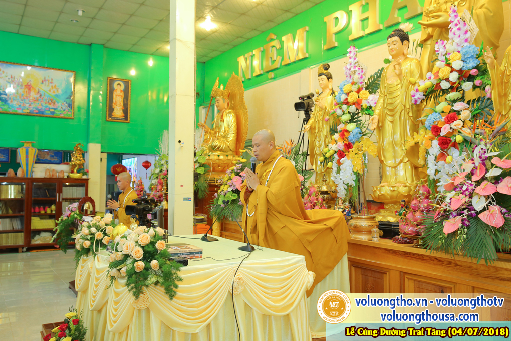 CÚNG DƯỜNG TRAI TĂNG TẠI Chùa Quan Thế Âm NGÀY 4/7/2018